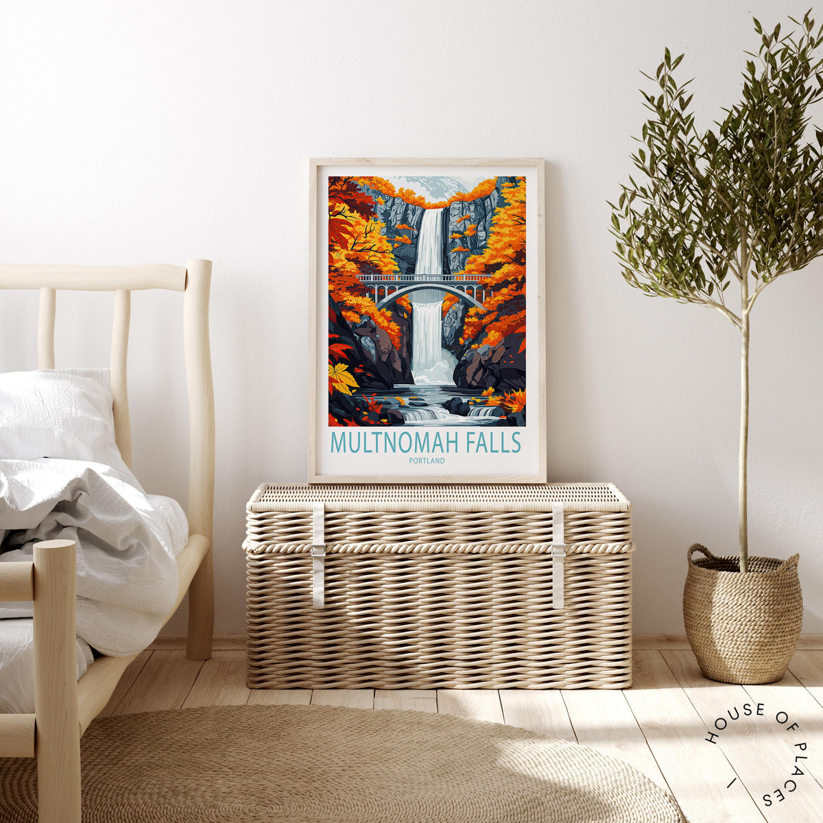 Multnomah Falls travel poster – view 3