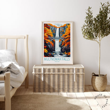Multnomah Falls travel poster – view 3