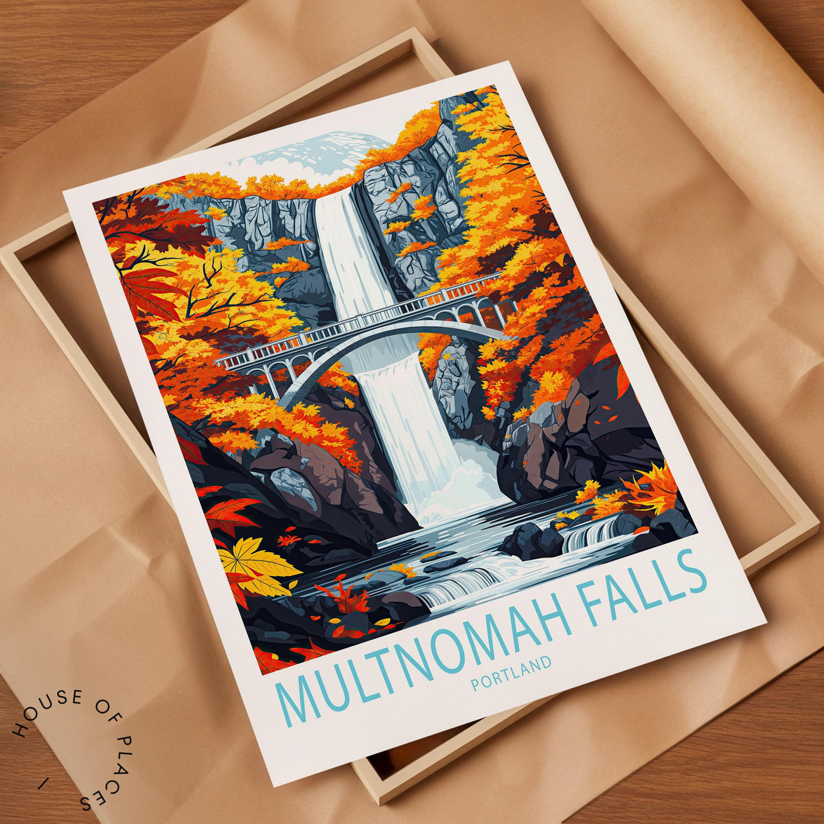 Multnomah Falls travel poster – view 7
