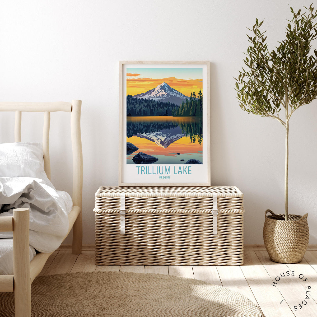 Trillium Lake travel poster – view 3