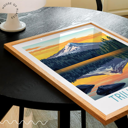Trillium Lake travel poster – view 2