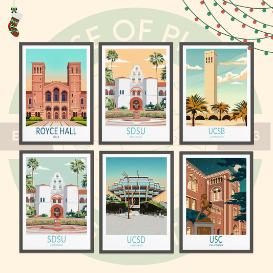 Personalized School Campus travel poster – view 2