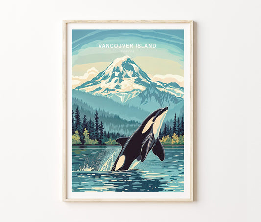 Vancouver Travel Poster – Canada Wall Art Print