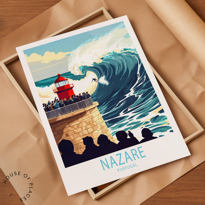 Nazare travel poster – view 7