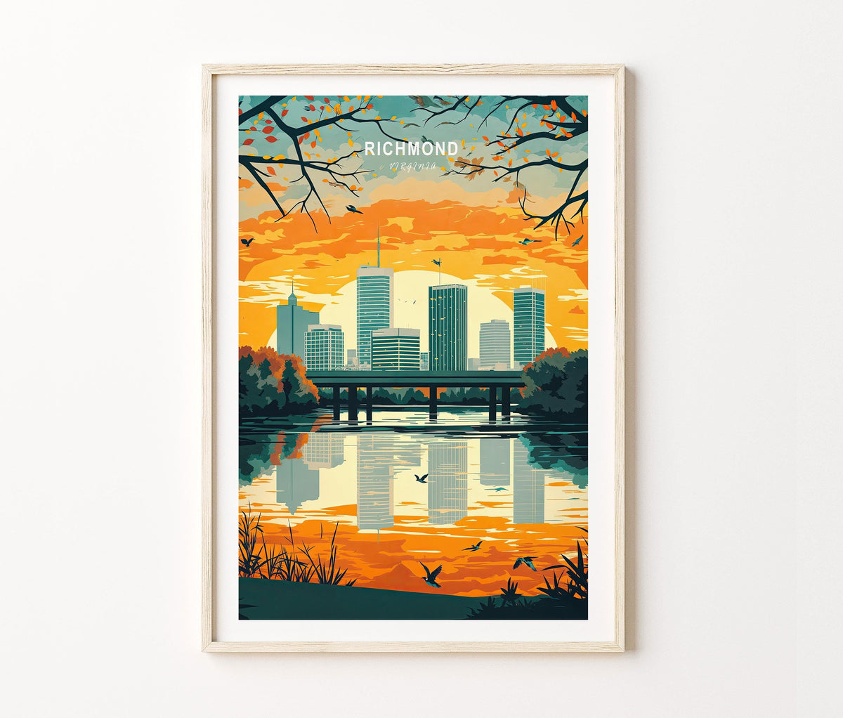 Richmond Travel Poster – Virginia Wall Art Print