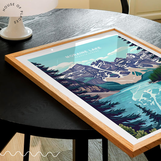 Moraine Lake travel poster – view 2
