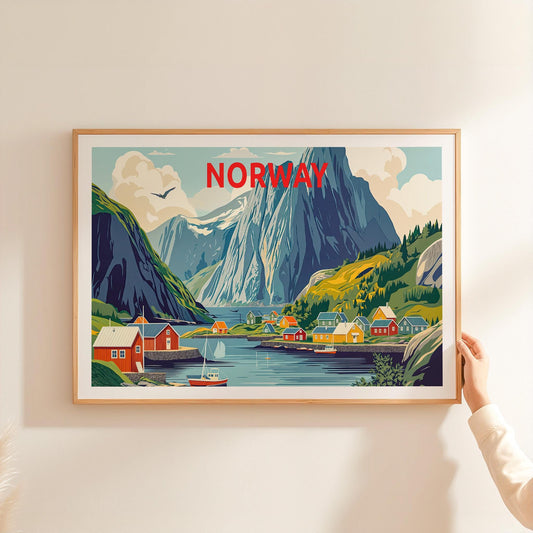 Norway Scandinavia travel poster – view 2