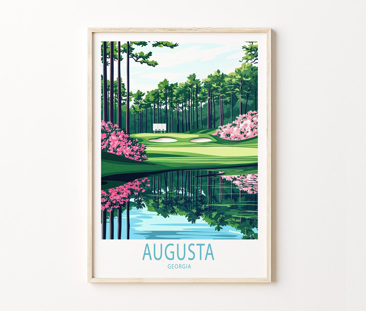 Augusta Travel Poster – Georgia Wall Art Print