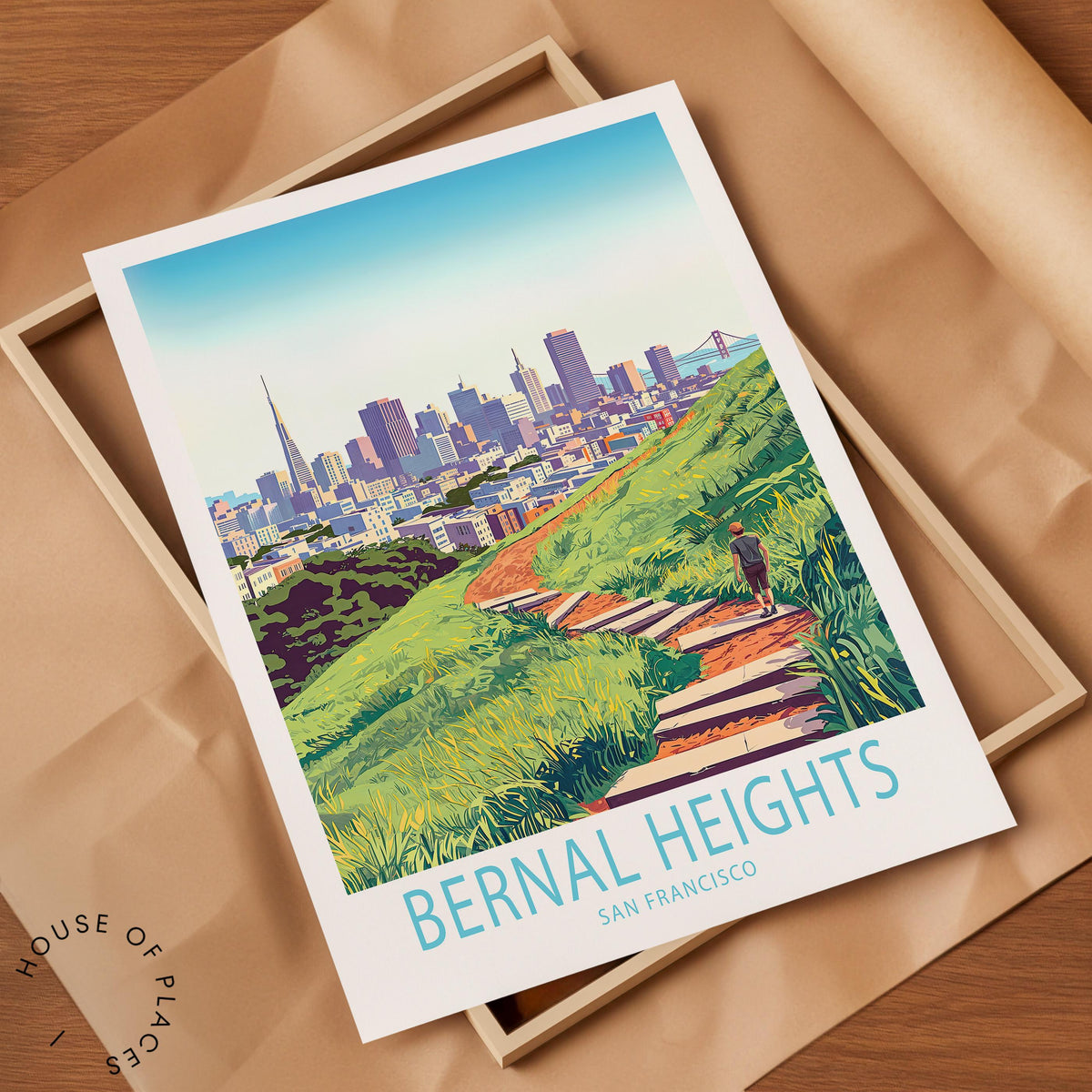 Bernal Heights travel poster – view 7