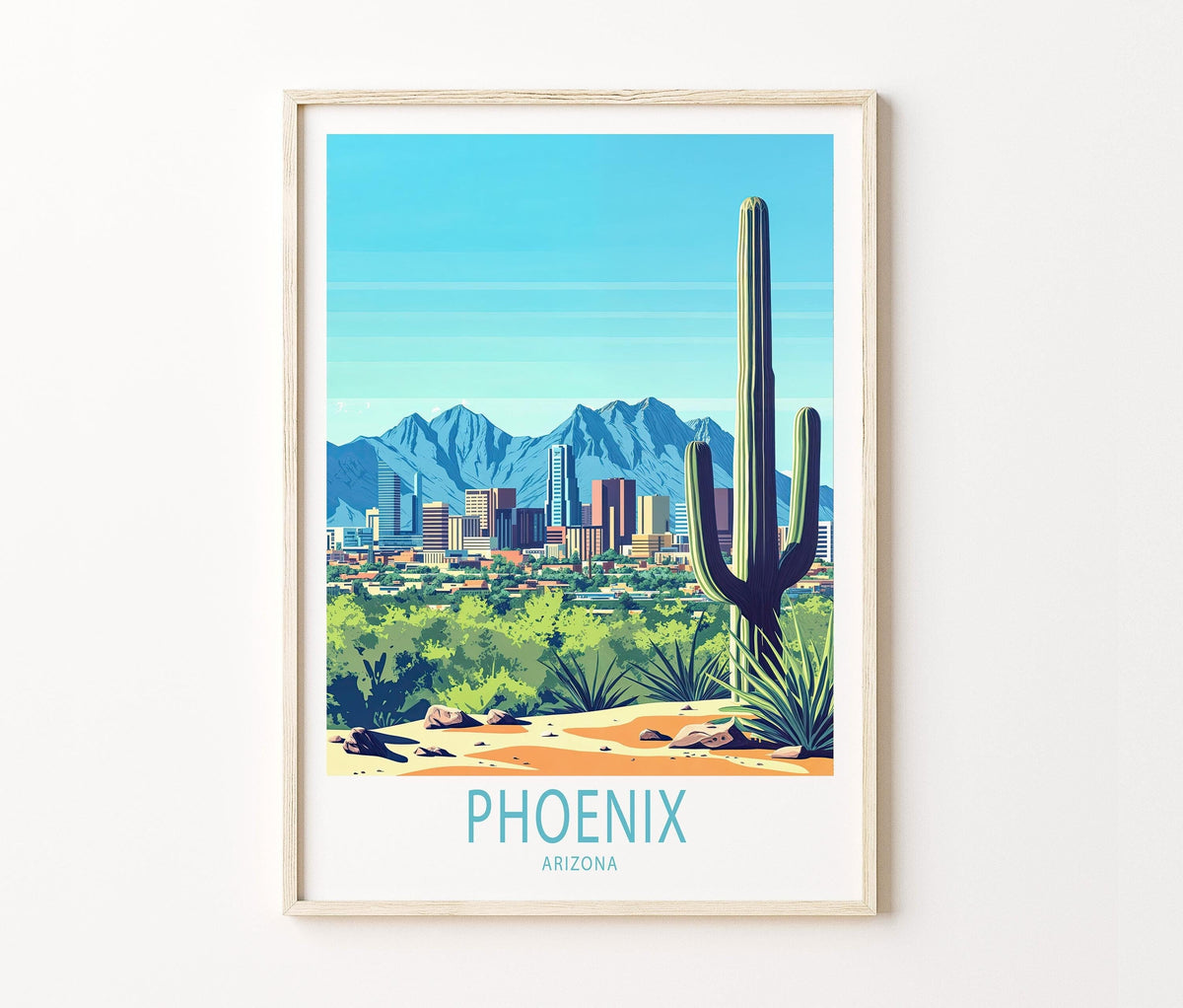 Phoenix Travel Poster – Arizona Wall Art Print