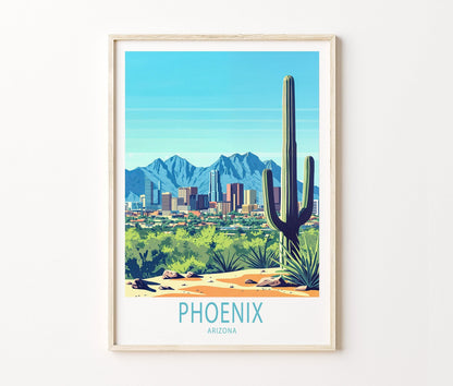 Phoenix Travel Poster – Arizona Wall Art Print