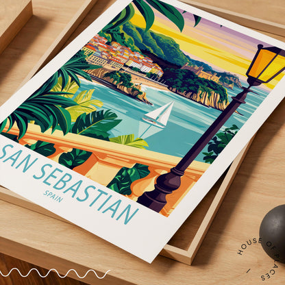 San Sebastian travel poster – view 10