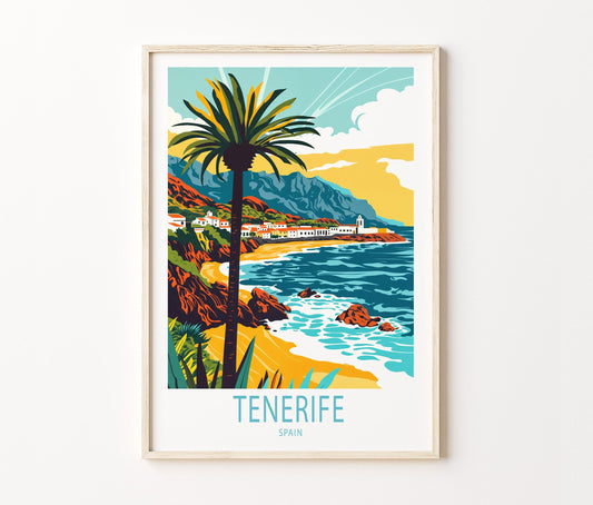 Tenerife Travel Poster – Spain Wall Art Print