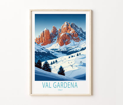 Val Gardena Winter travel poster – view 2