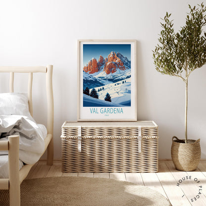 Val Gardena Winter travel poster – view 3