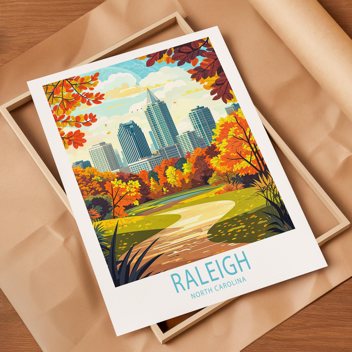Raleigh travel poster – view 10