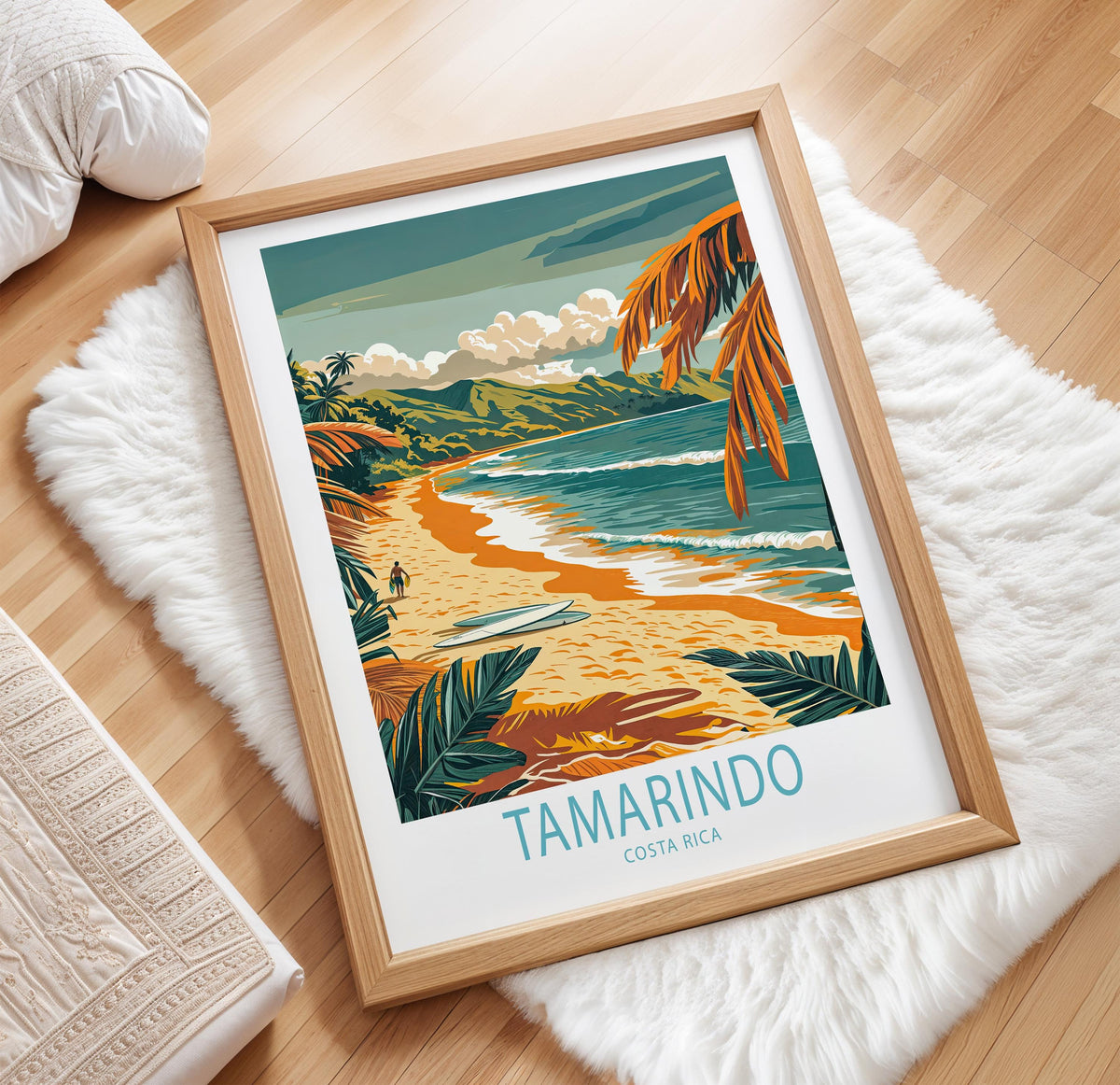 Tamarindo Travel Poster – Costa Rica Wall Art Print