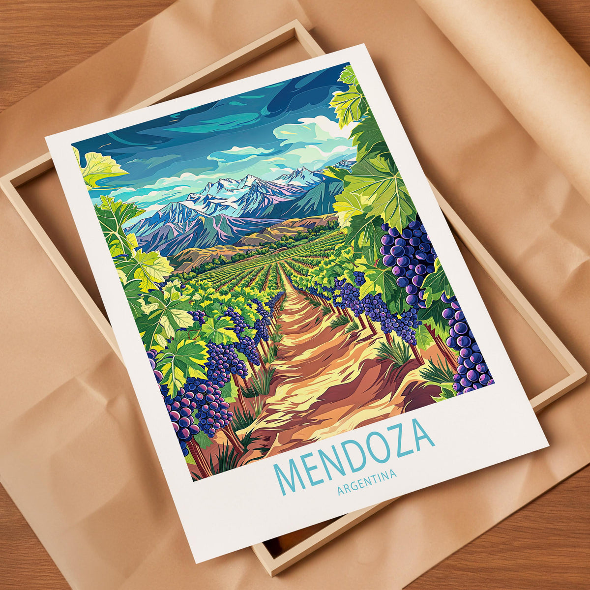 Mendoza Argentine travel poster – view 4