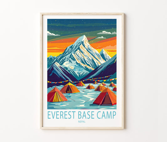 Everest Basae Camp travel poster – view 2