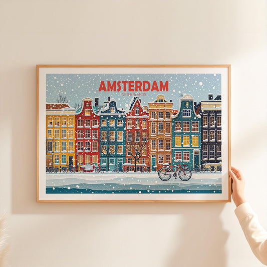Amsterdam travel poster – view 2
