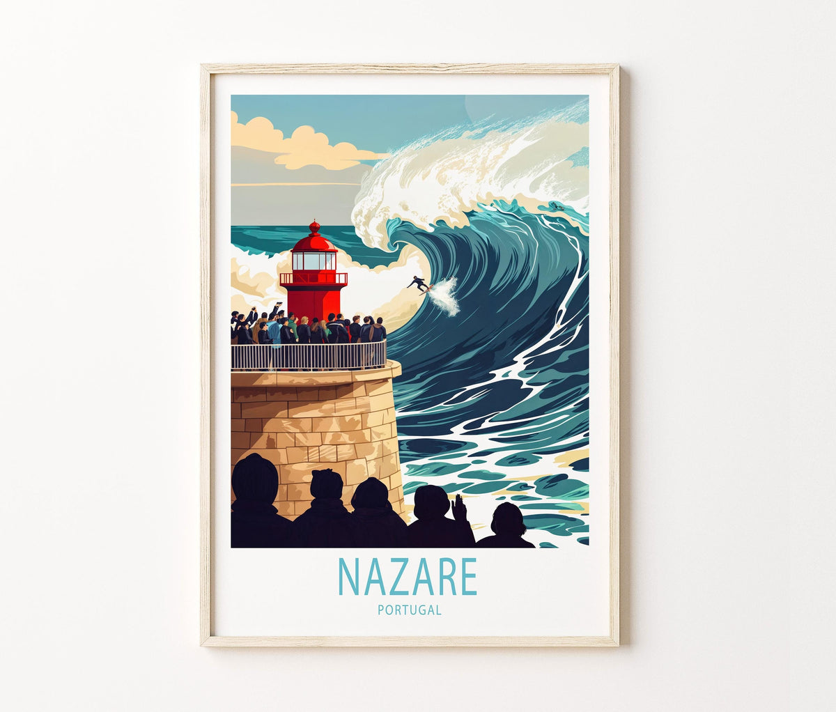 Nazare travel poster – view 2