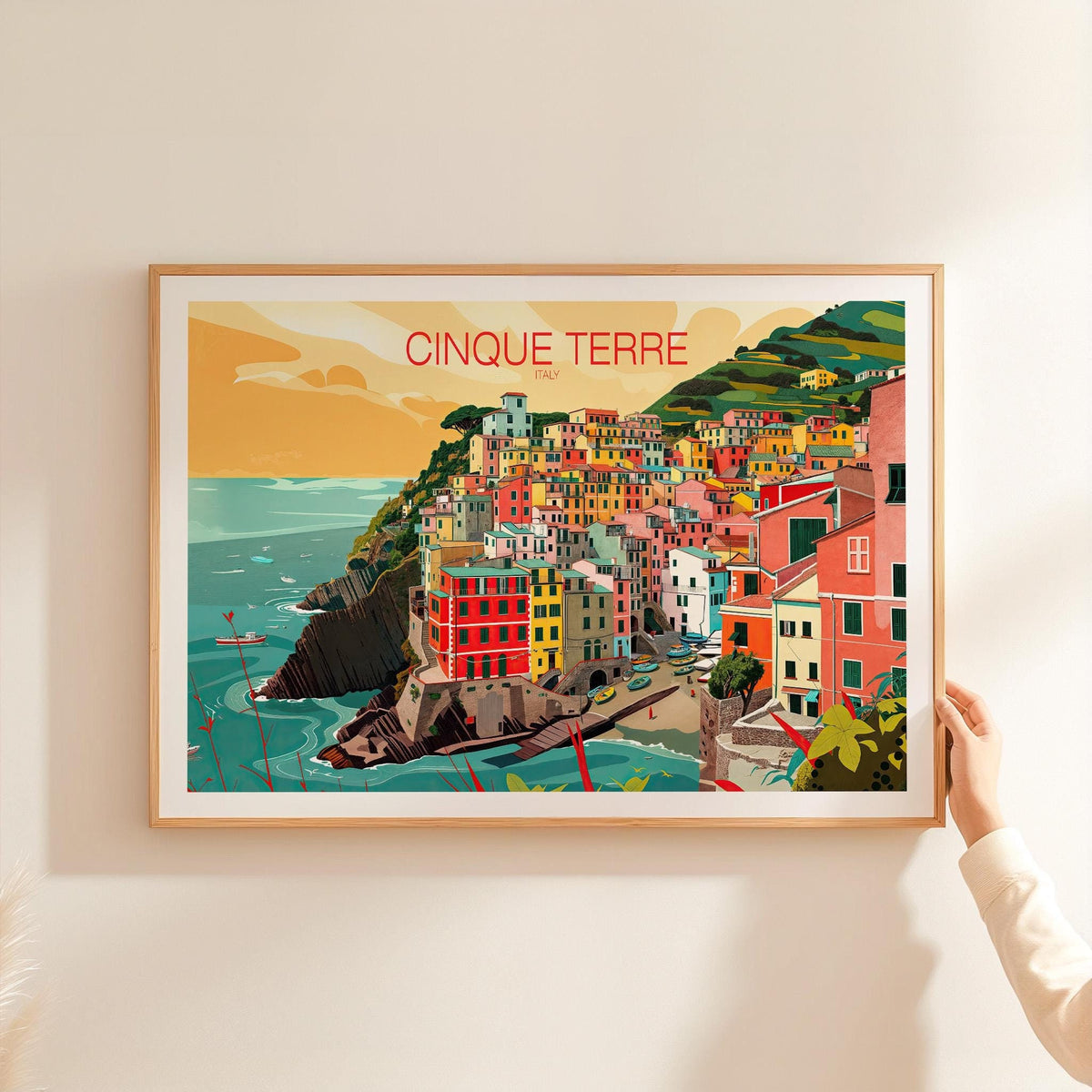 Cinque Terre travel poster – view 2
