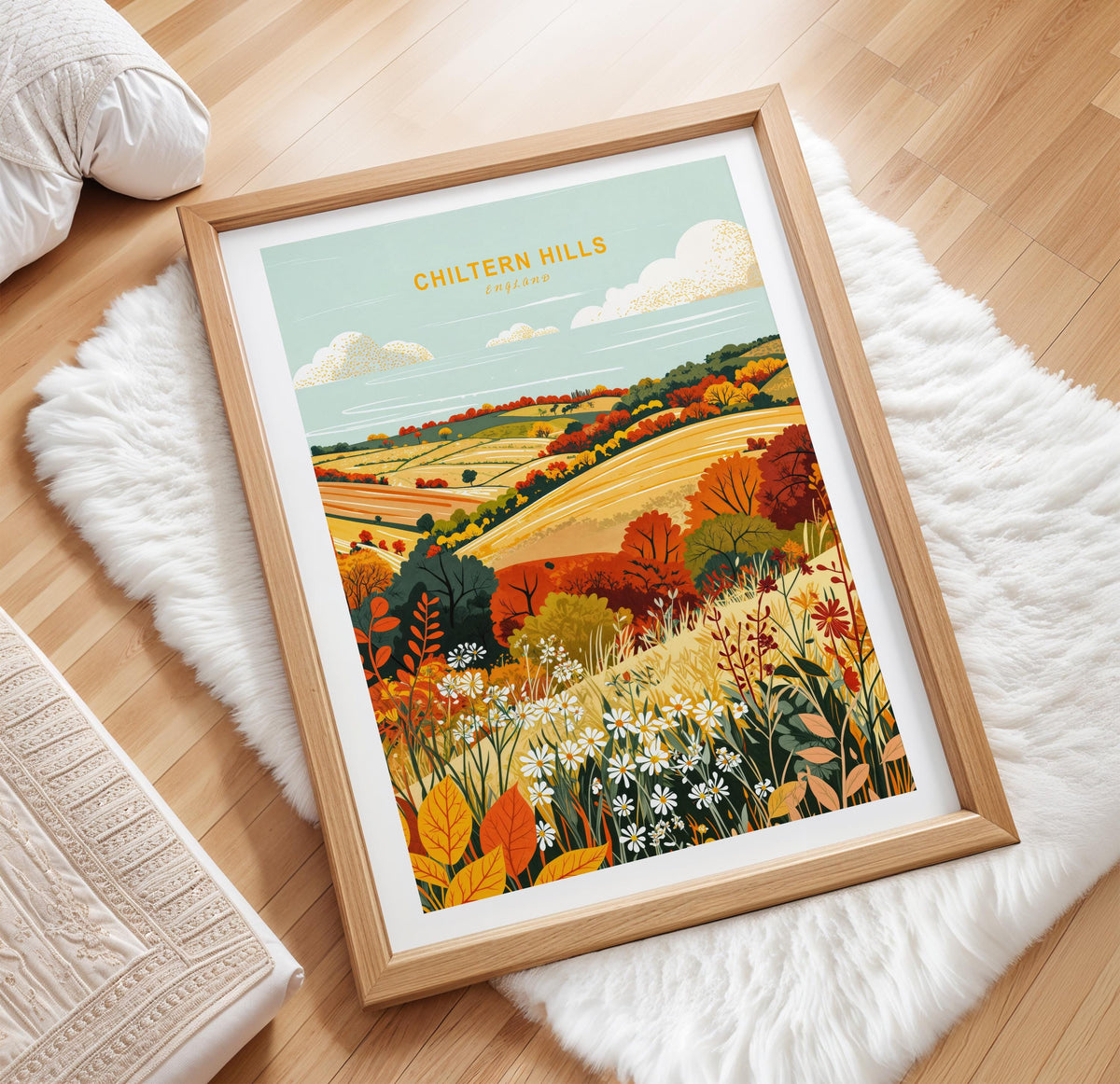 Chiltern Hills travel poster – view 2