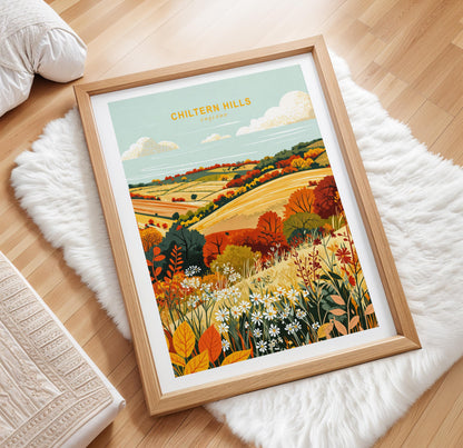 Chiltern Hills travel poster – view 2