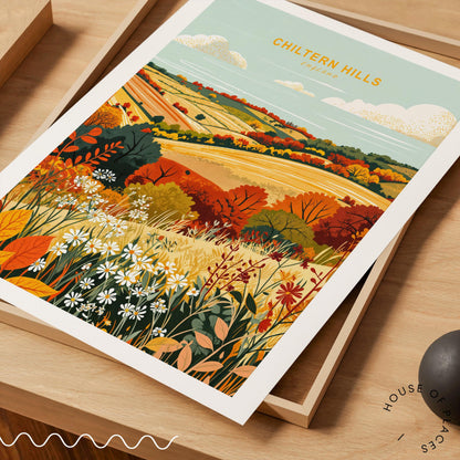 Chiltern Hills travel poster – view 10