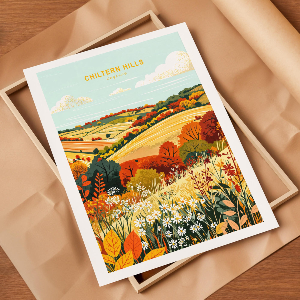 Chiltern Hills travel poster – view 4