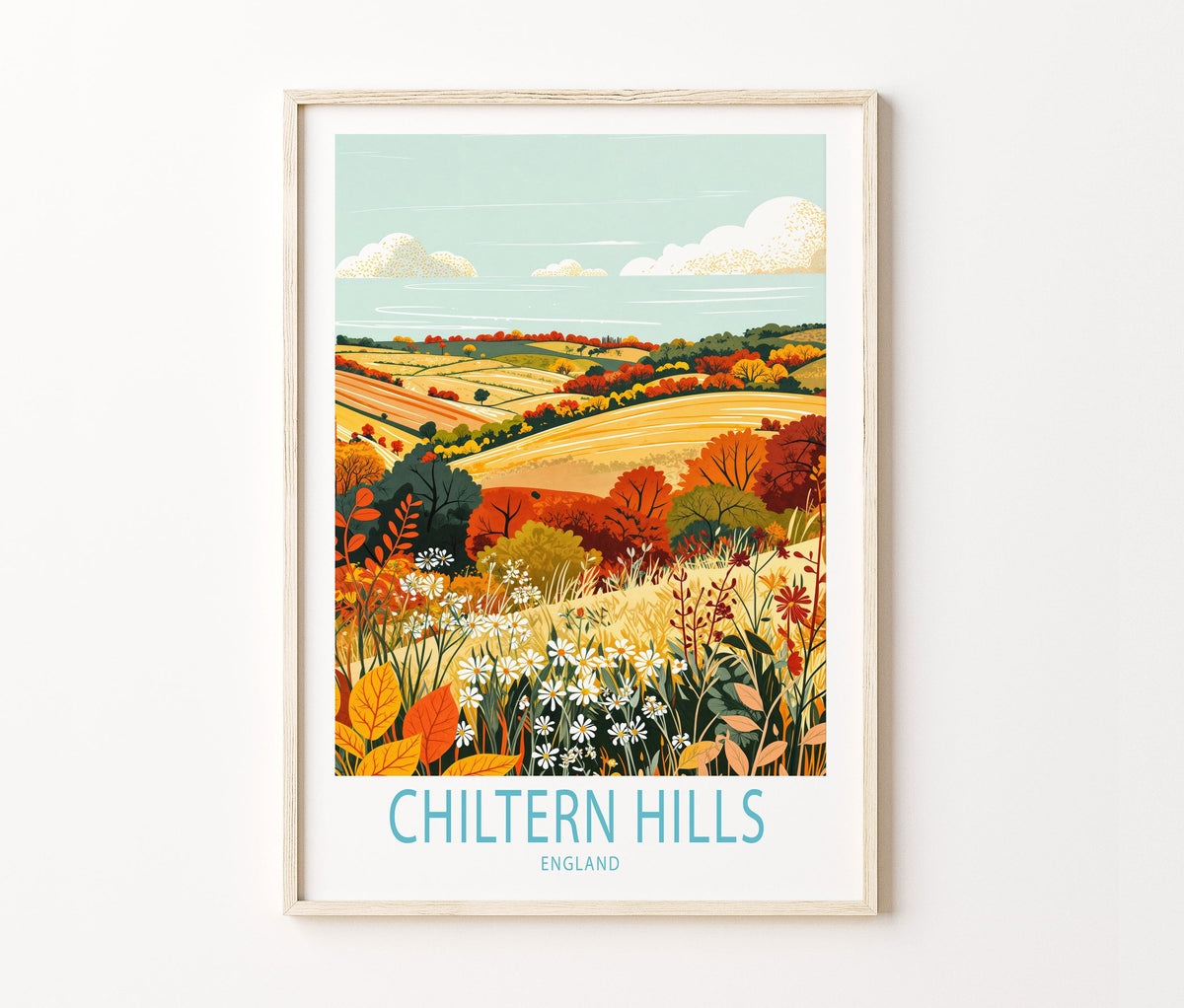 Chiltern Hills travel poster – view 2
