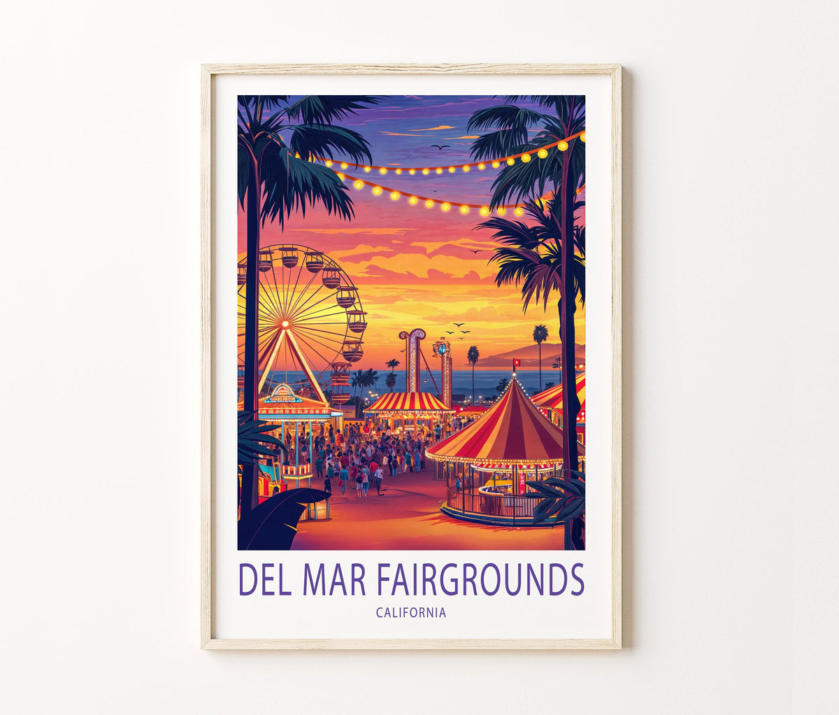 Del Mar Fairgrounds travel poster – view 2