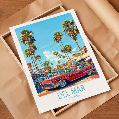 Del Mar San Diego travel poster – view 7