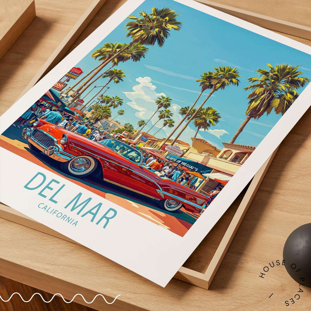 Del Mar San Diego travel poster – view 4