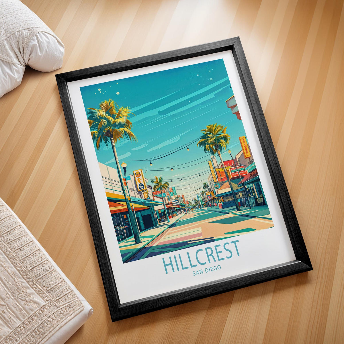 Hillcrest Travel Poster – San Diego Wall Art Print