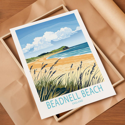 Beadnell Beach travel poster – view 4
