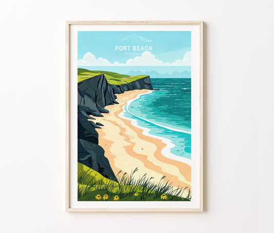 Port Beach travel poster – view 2