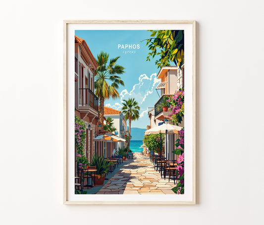 Paphos travel poster – view 2