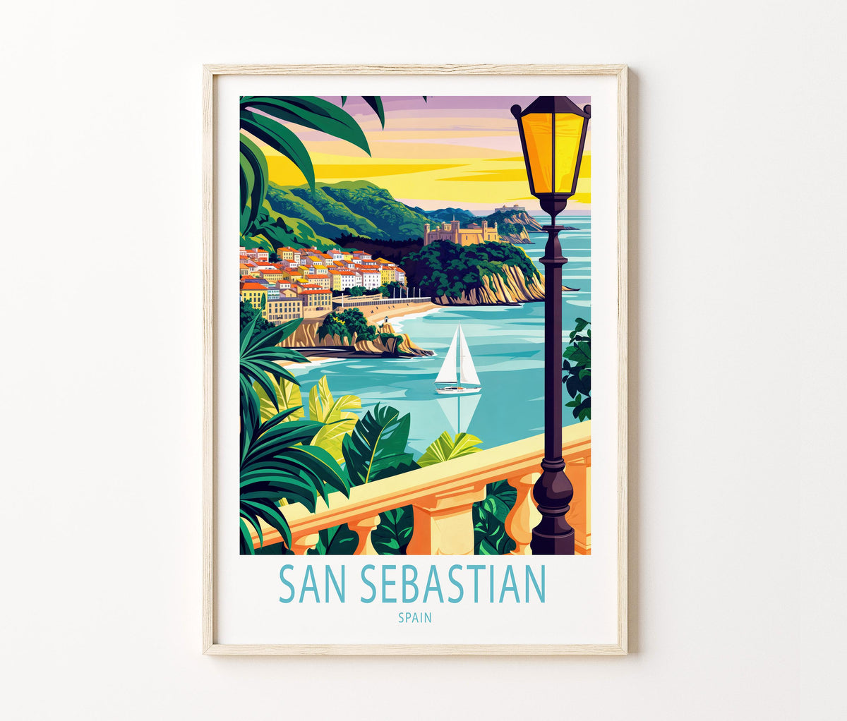 San Sebastian travel poster – view 2