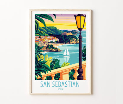 San Sebastian travel poster – view 2