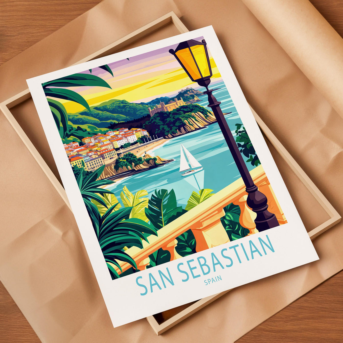 San Sebastian travel poster – view 4