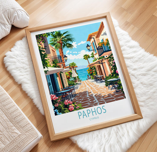 Paphos travel poster – view 2