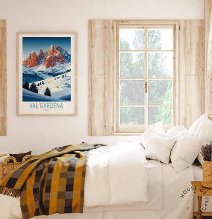 Val Gardena Winter travel poster – view 7