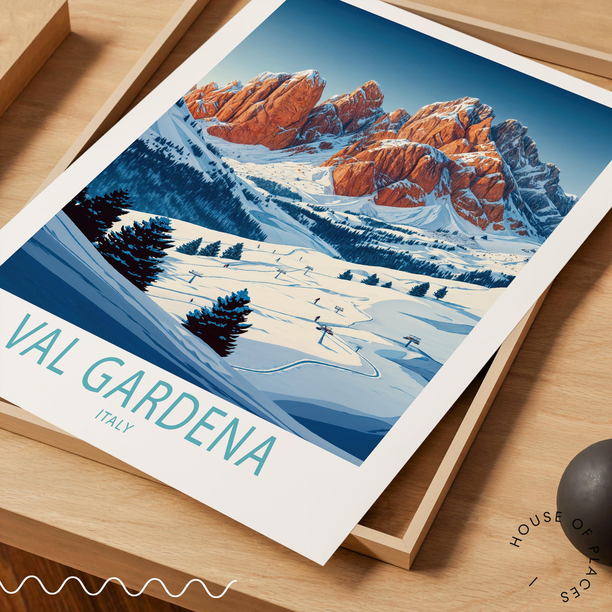 Val Gardena Winter travel poster – view 10