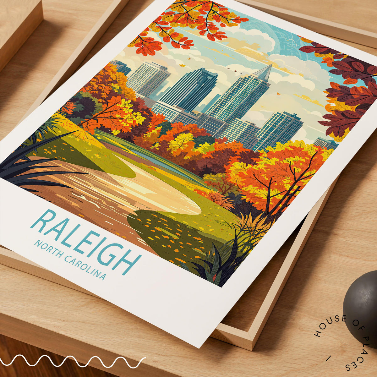 Raleigh travel poster – view 4