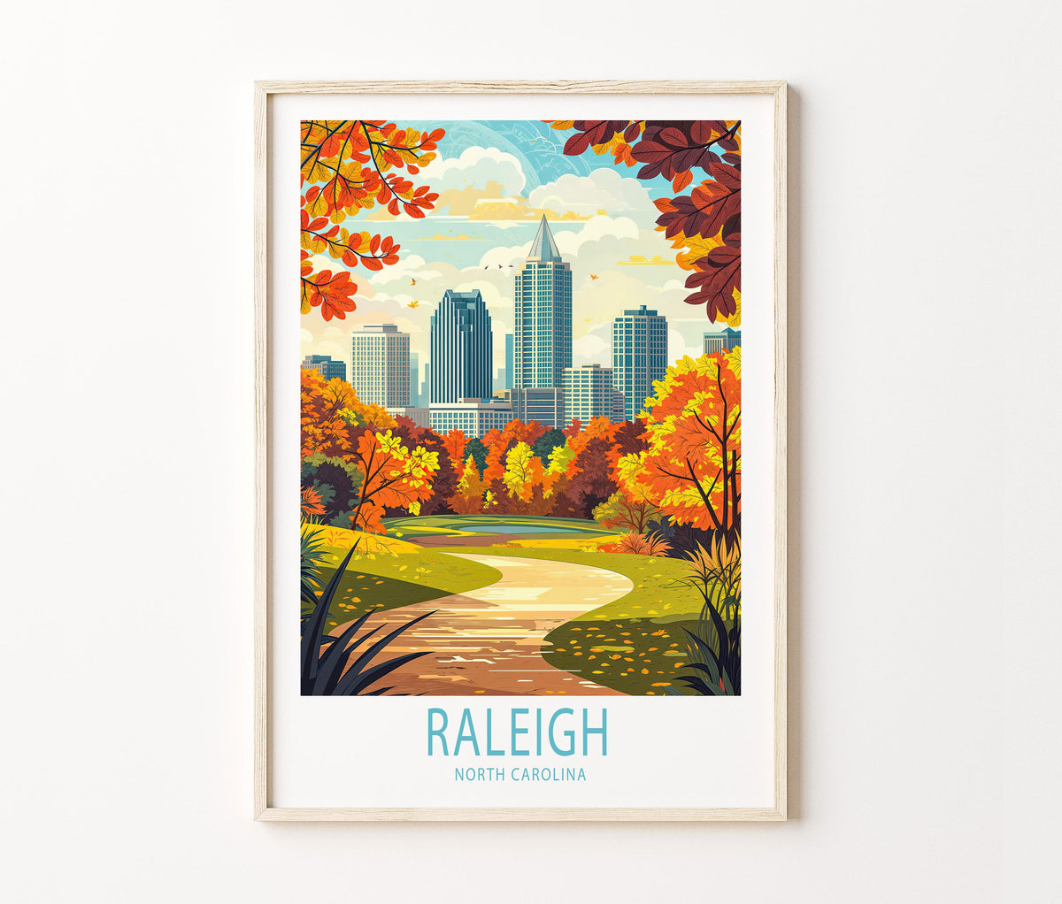 Raleigh travel poster – view 2