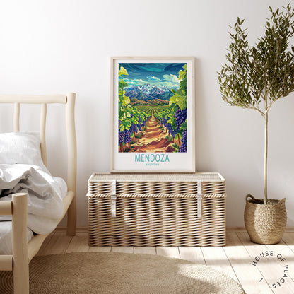 Mendoza Argentine travel poster – view 3