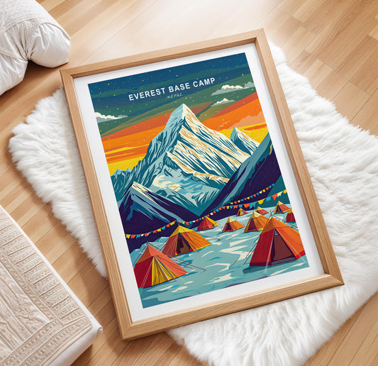 Everest Basae Camp travel poster – view 2