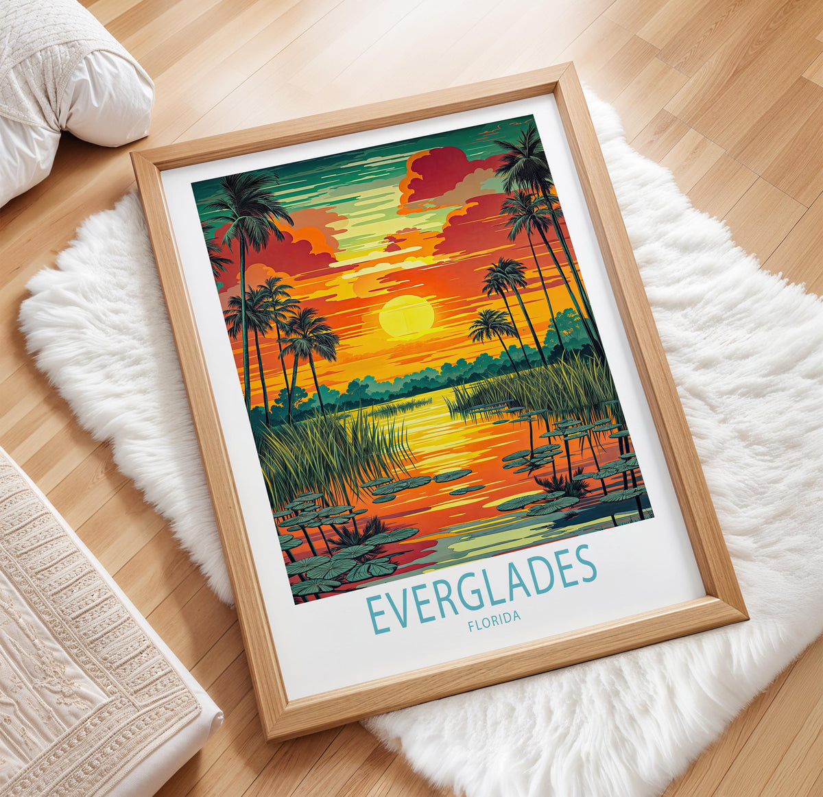 Everglades Travel Poster – National Park Wall Art Print