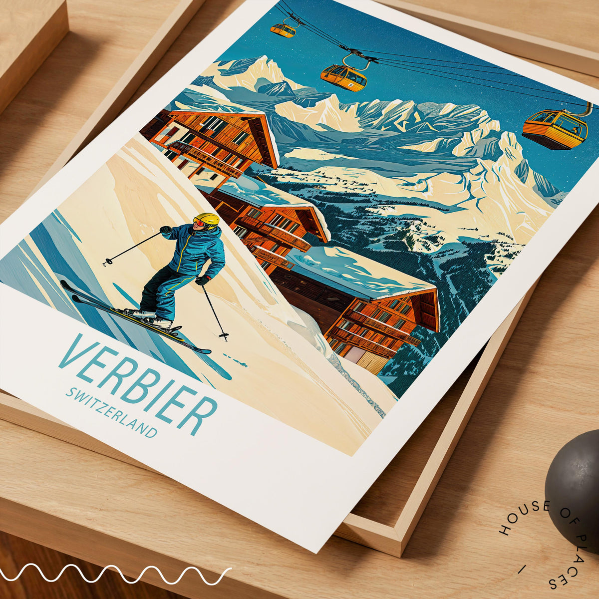 Verbier travel poster – view 10
